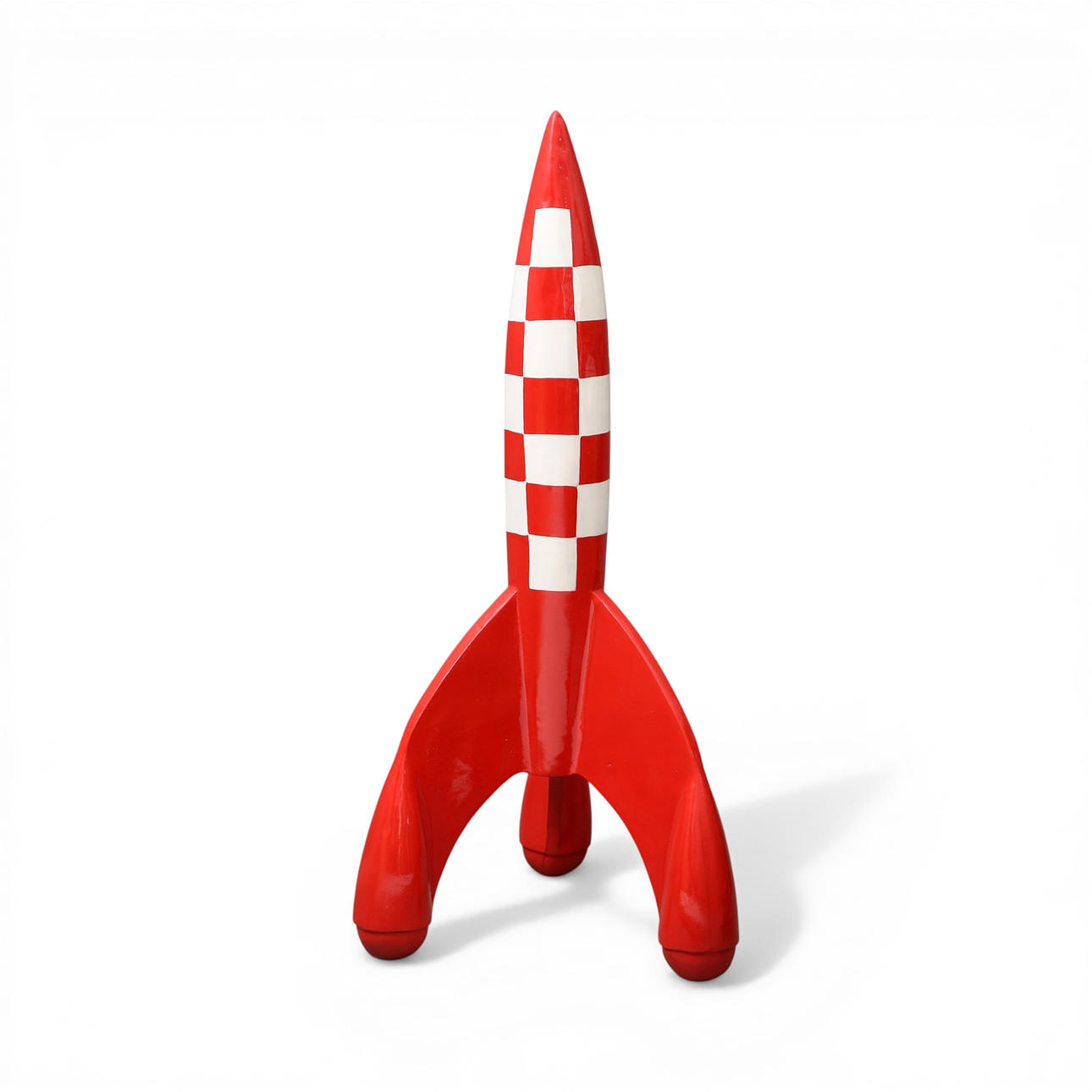 “Tintin's Rocket”, polychrome polyester figure.