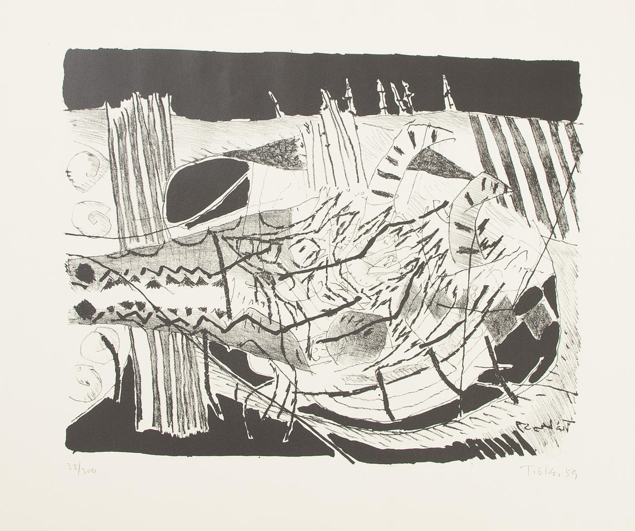 HEINZ TRÖKES (1913-1997). abstraction.