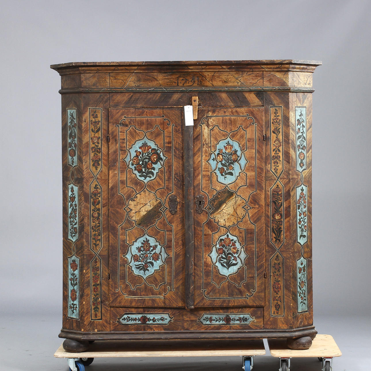 SKÅP, allmoge, Österrikie, dat 1791.