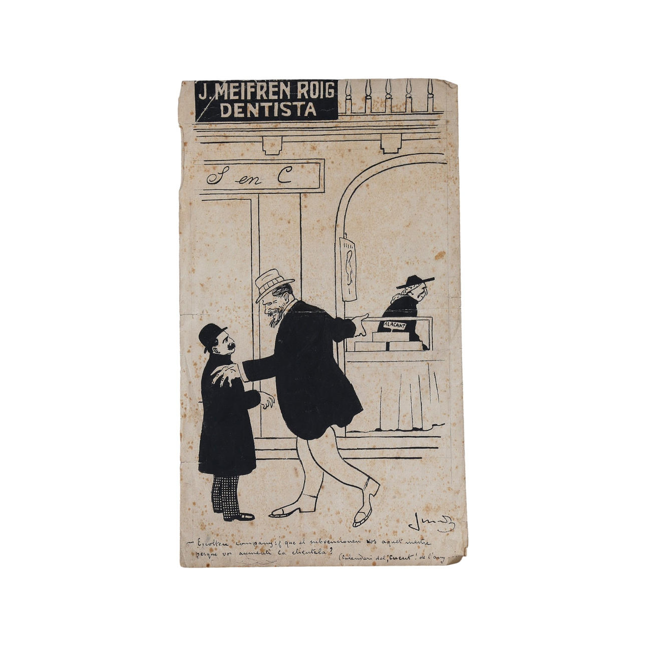 JOAN JUNCEDA. Comic strip from the magazine “Cu-Cut”.