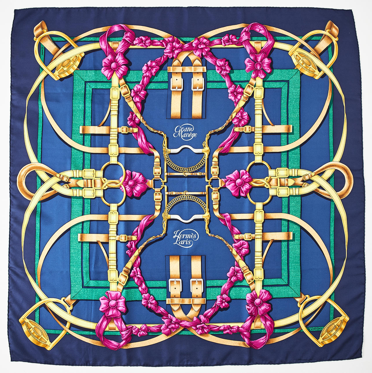 HERMÈS. “Grand Manegè”, scarf.