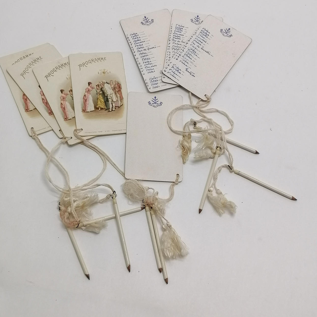 QTY OF VICTORIAN DANCE CARD PROGRAMMES.