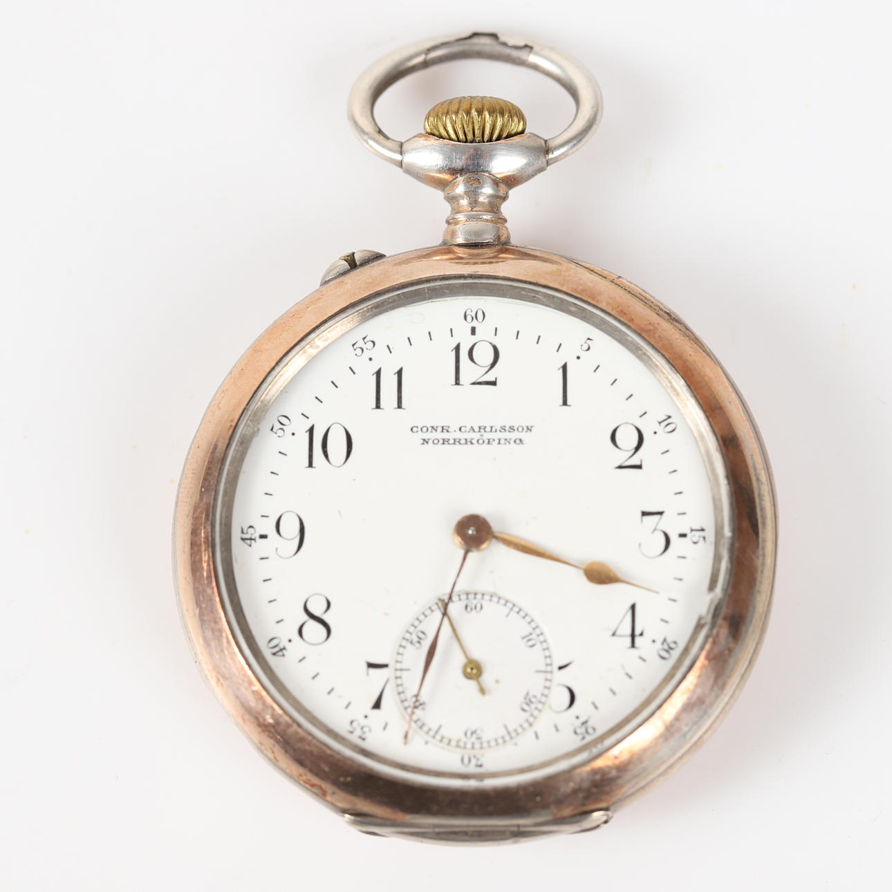 POCKET WATCH, Ancre, silver.