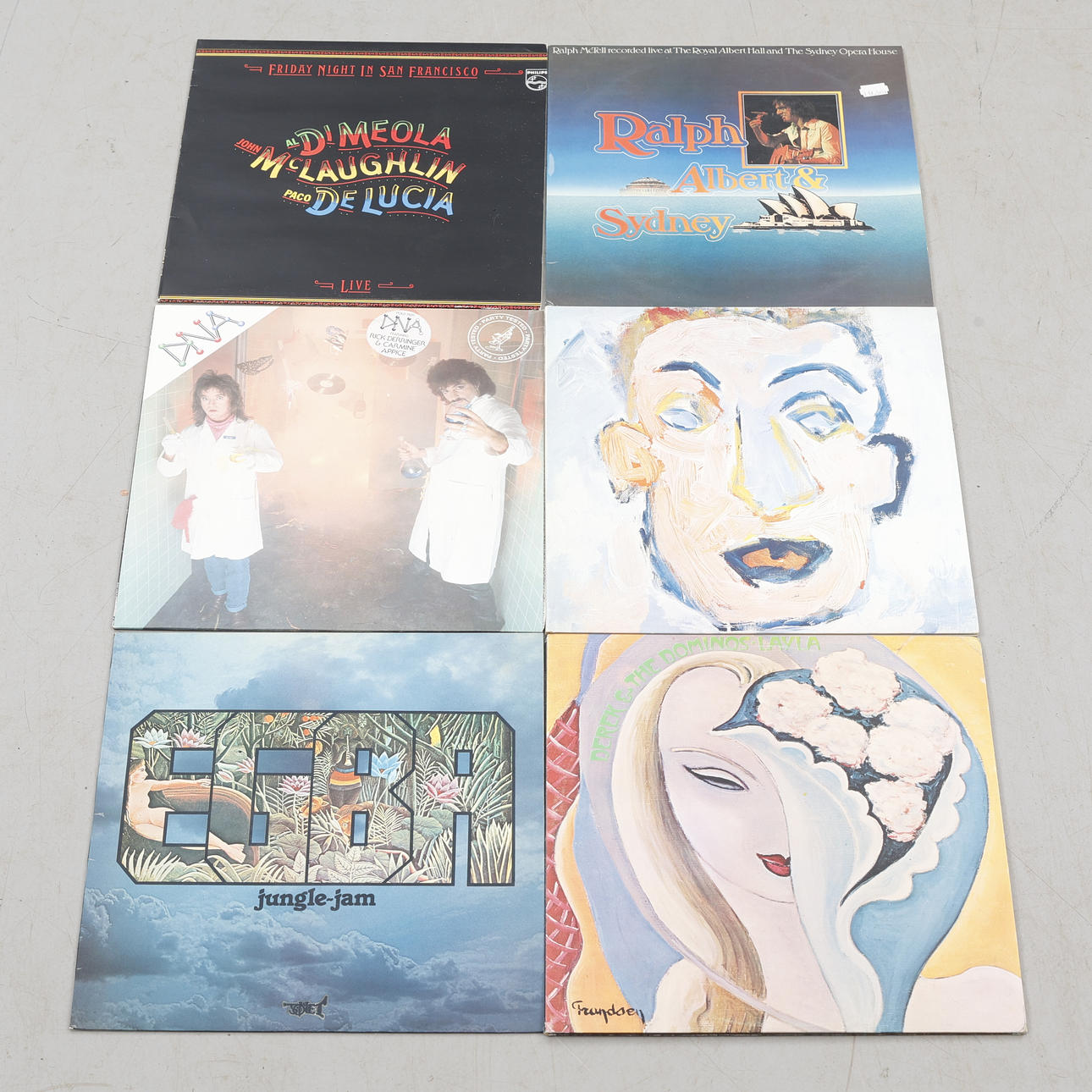 VINYL RECORDS, 6 pieces, mixed artists.