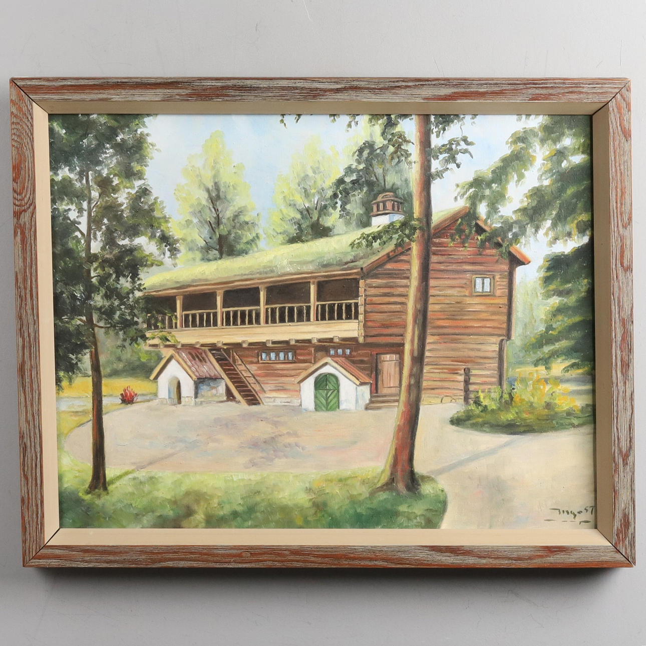 Oil on canvas. “Kungsstugan Örebro”, signed and dated -57.