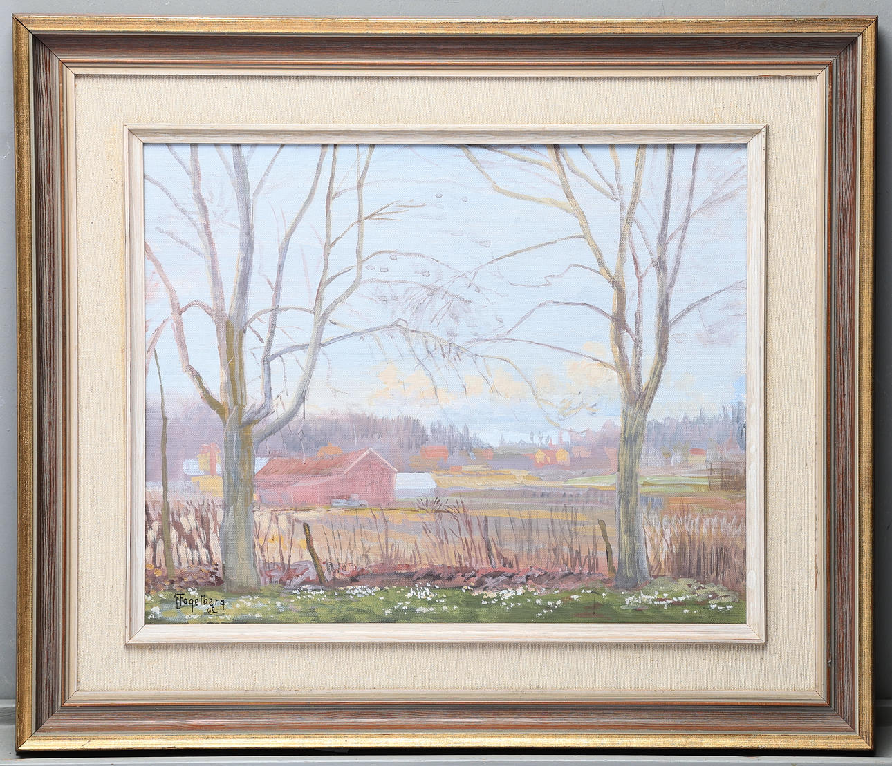 GUSTAV FOGELBERG, oil on panel, signed, dated -62.