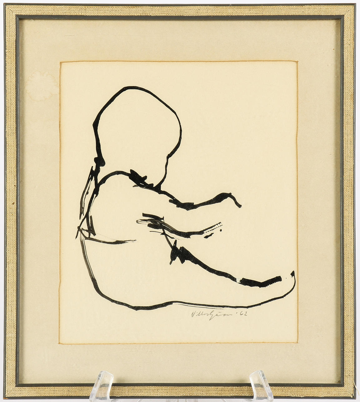 NIKLAS GÖRAN. Ink drawing, signed -62.