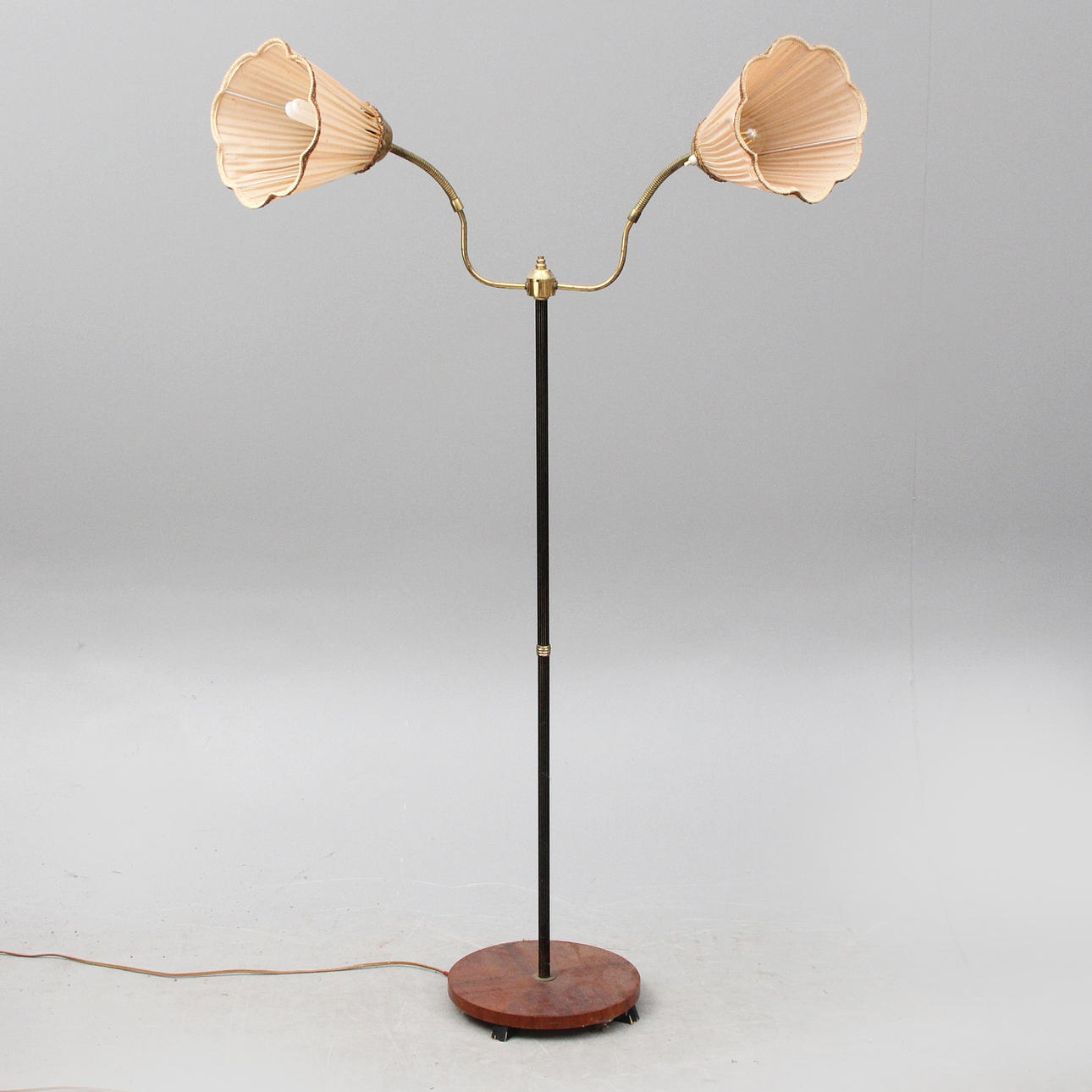 FLOOR LAMP, metal/wood.