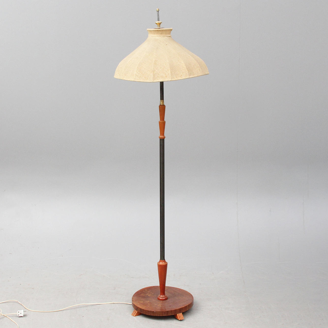 FLOOR LAMP, metal/wood.