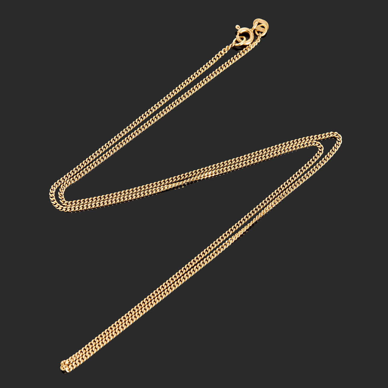 NECKLACE, 18k gold, thin armour-link.