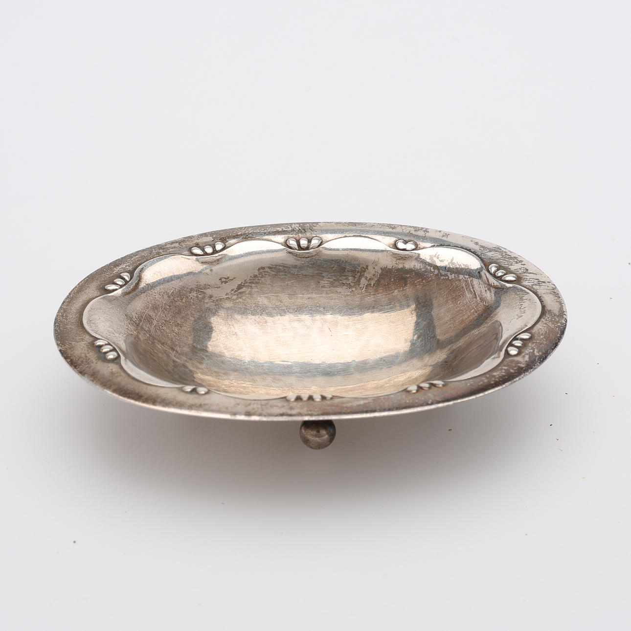 GEORG JENSEN. SALTKAR, STERLINGSILVER, MODELL 243 B, DANMARK.