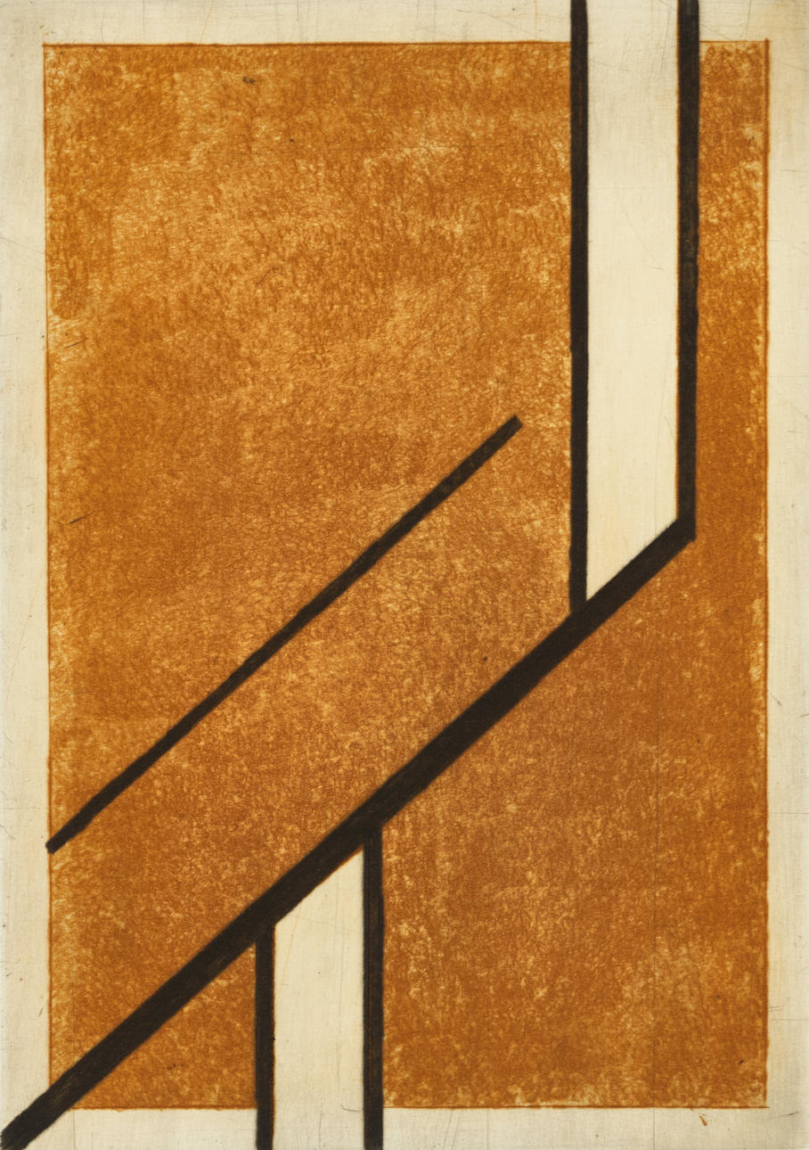 BENGT ORUP (1916–1996). Composition, signed, numbered 13/15, etching.