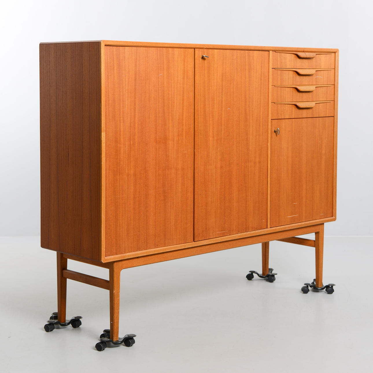A teak cabinet, 1950s/60s.
