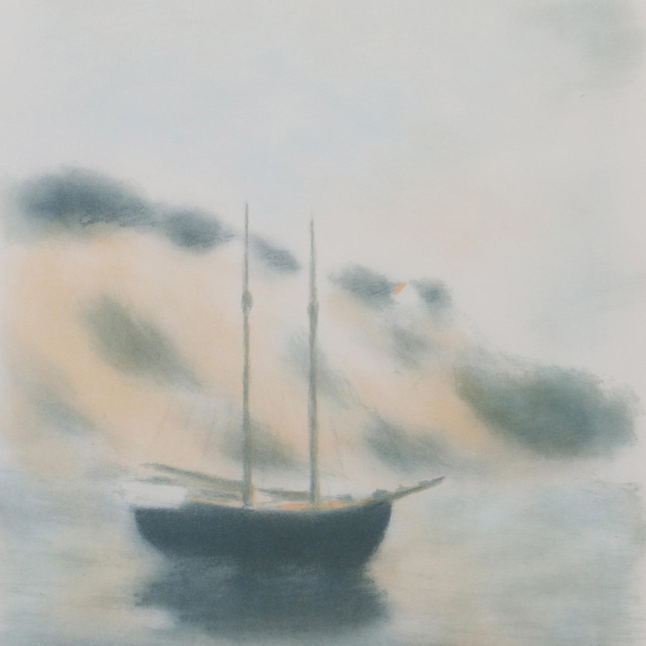 GUSTAV RUDBERG. Färglitografi, signerad samt numrerad PT.