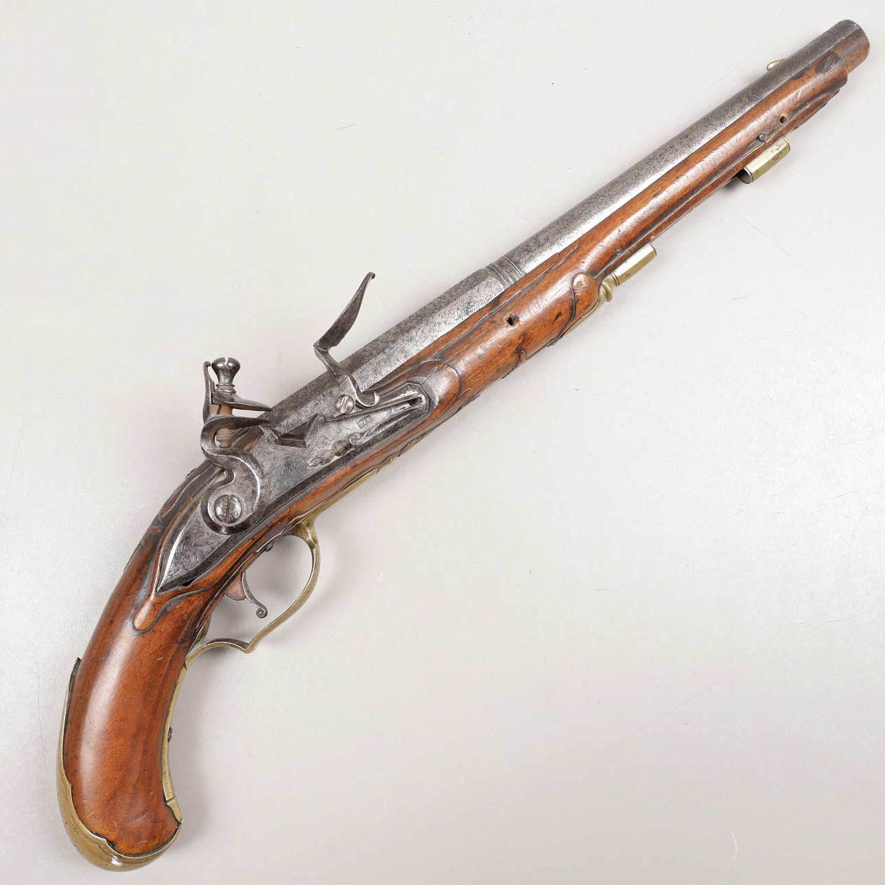 FLINTLOCK PISTOL, 19th century.