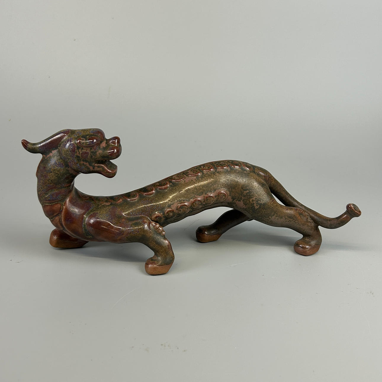CHINESE POTTERY DRAGON.