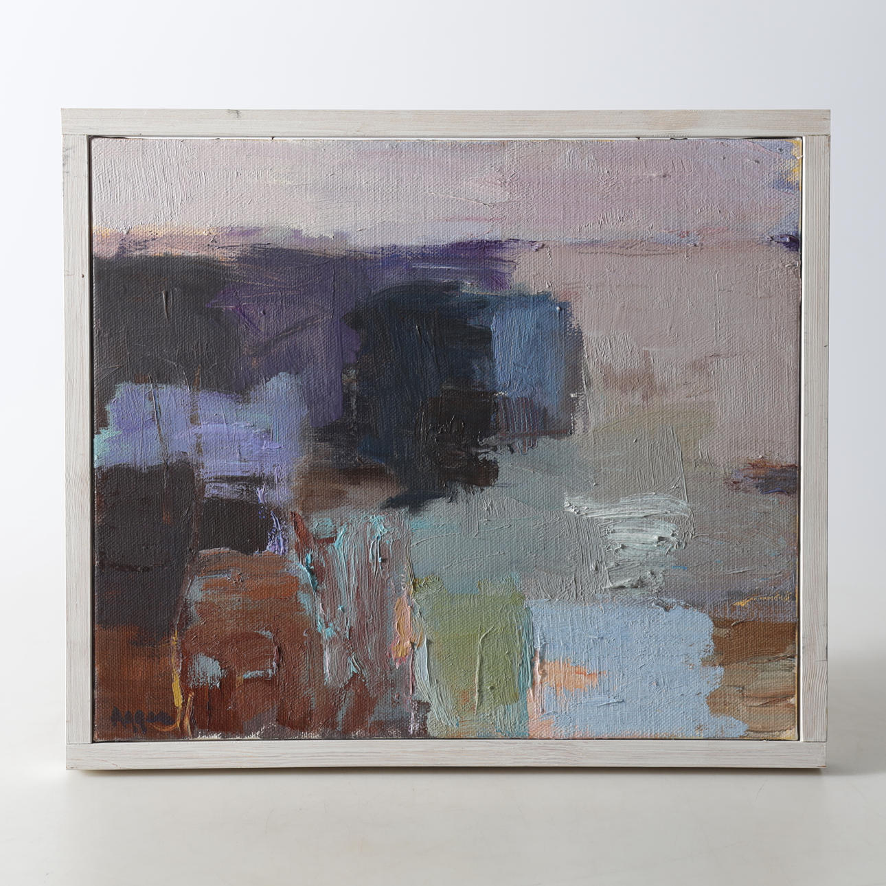 LARS AGGER. oil on canvas, “After Day I”, signed.