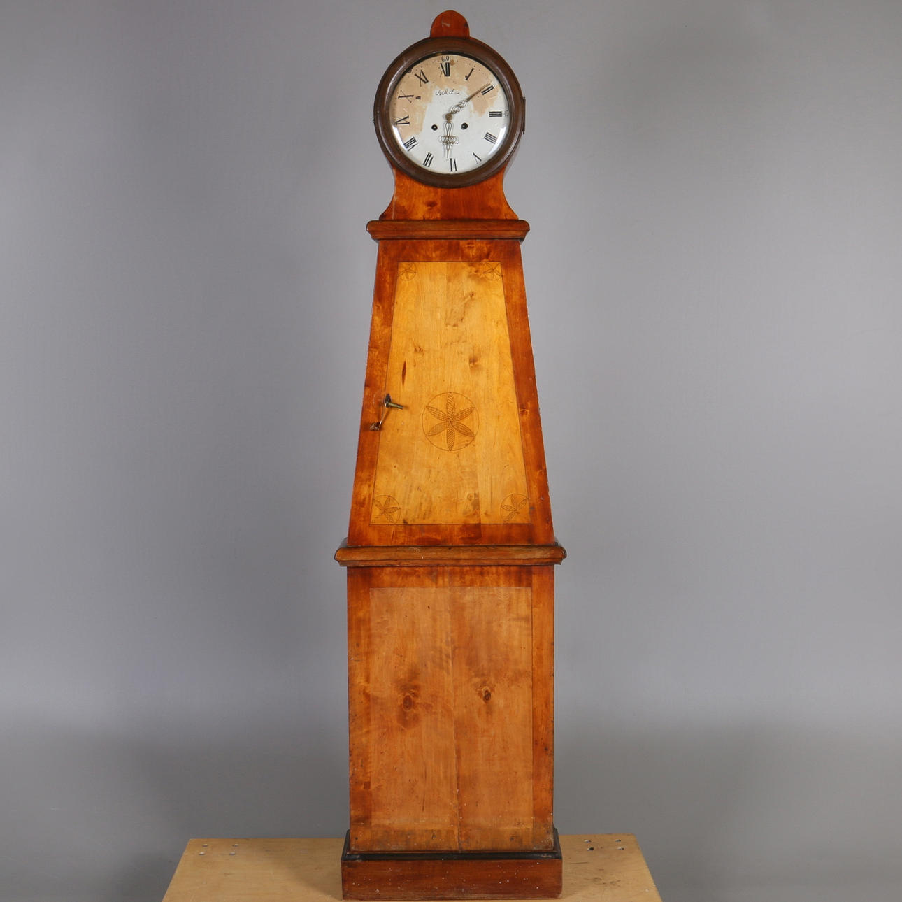 GOLVUR, moraklocka, bonad björk, AAS, Mora, 1800-tal.