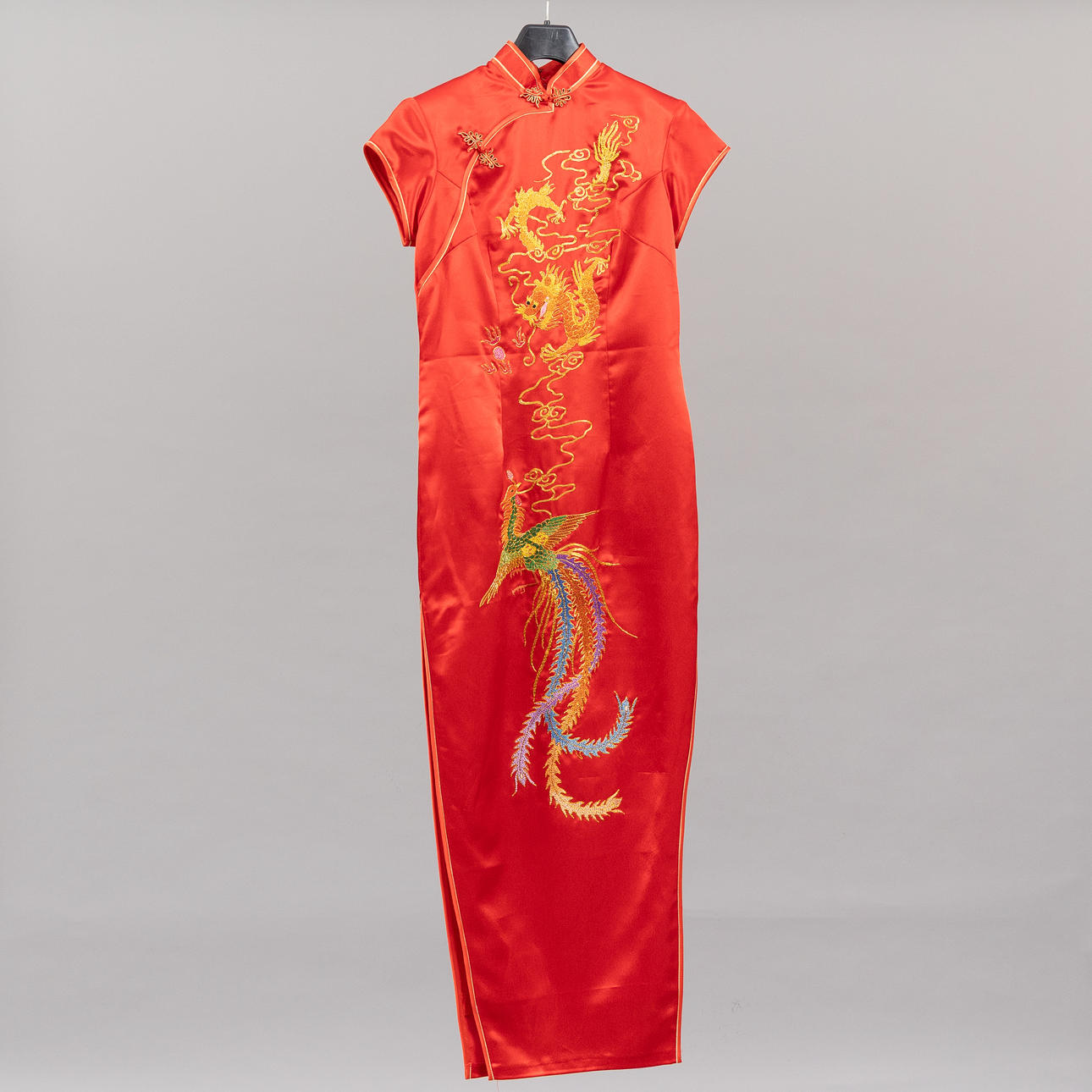 DRESS, Silk, China, Size 38.