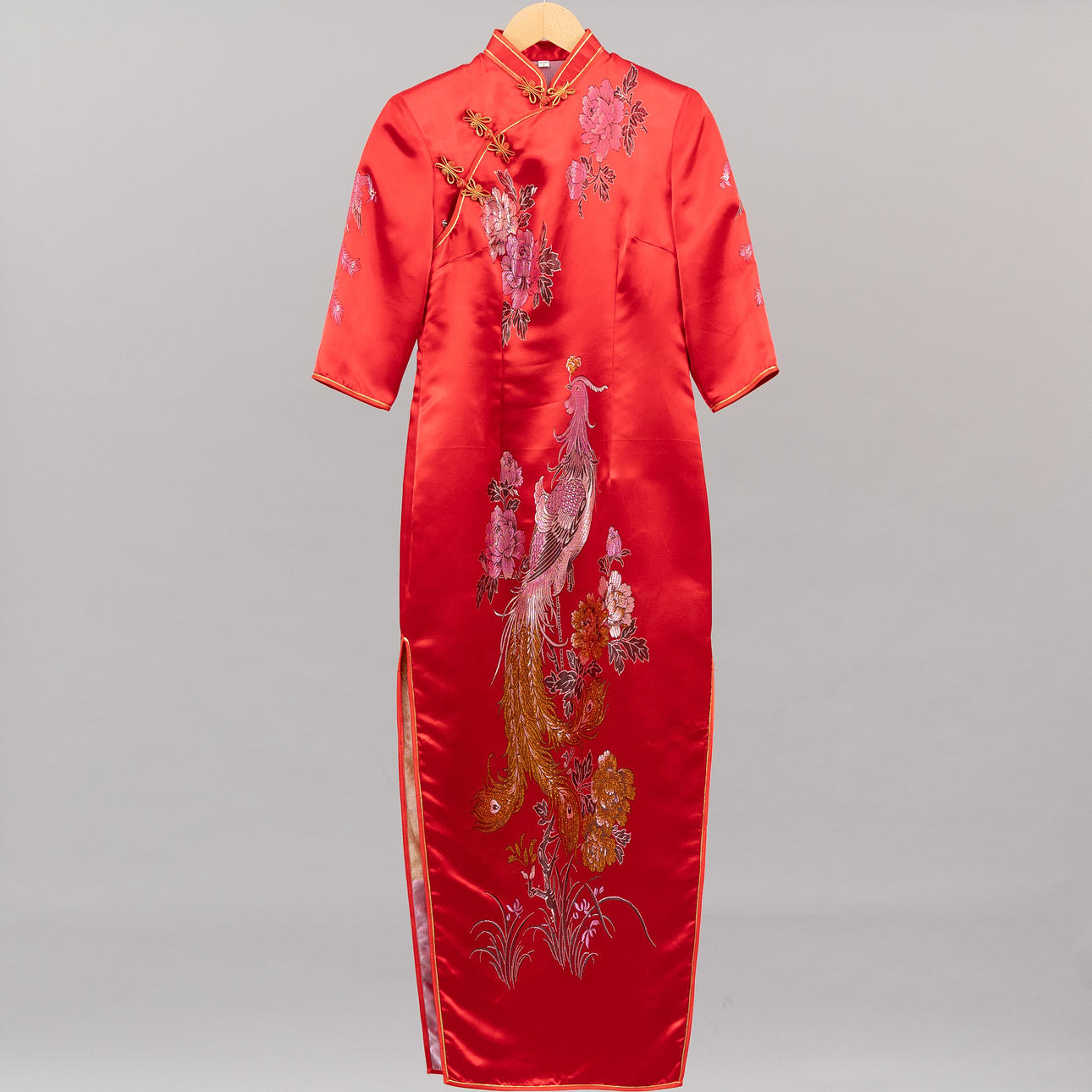 DRESS, Silk, China, Size 38.