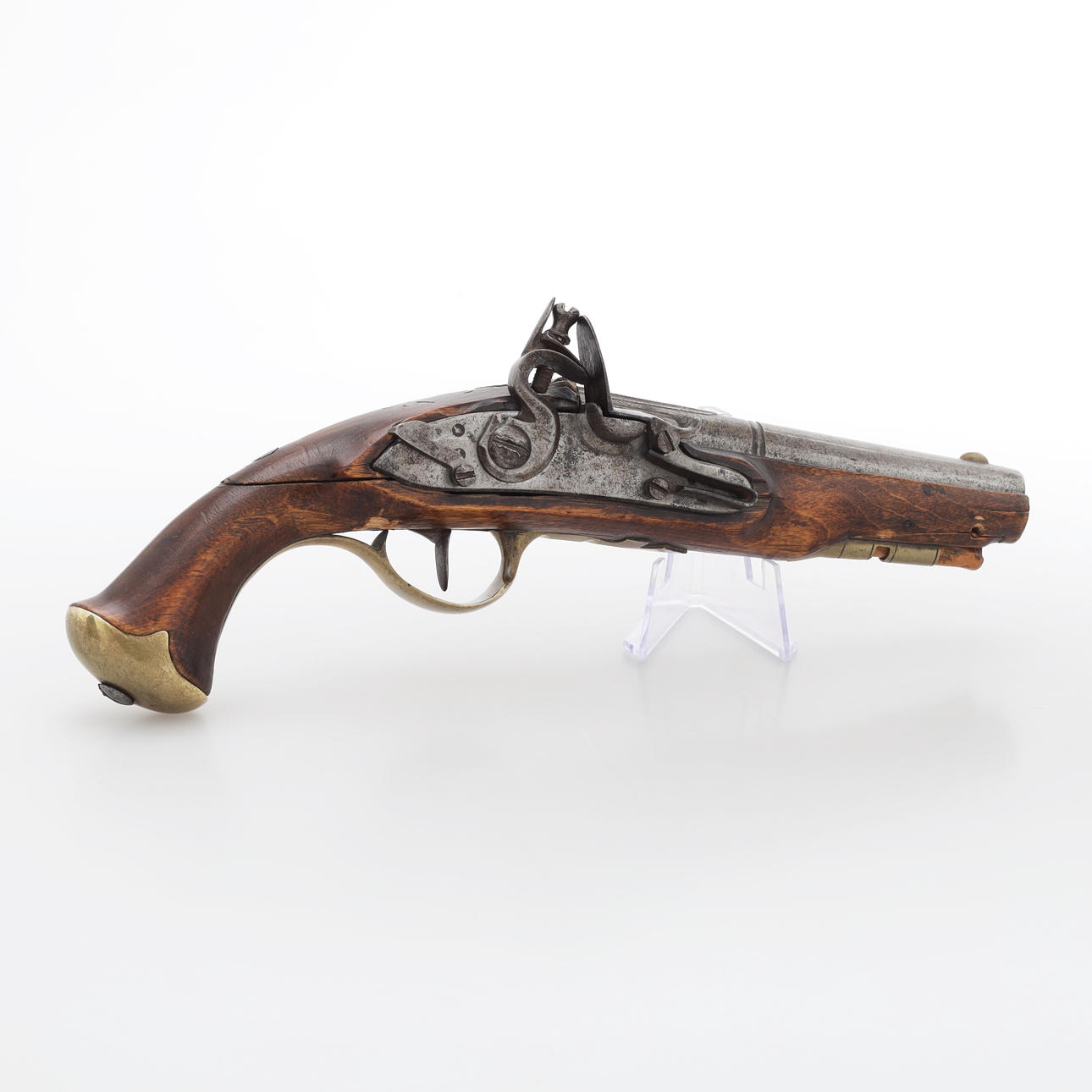 FLINTLOCK PISTOL, 19th century.