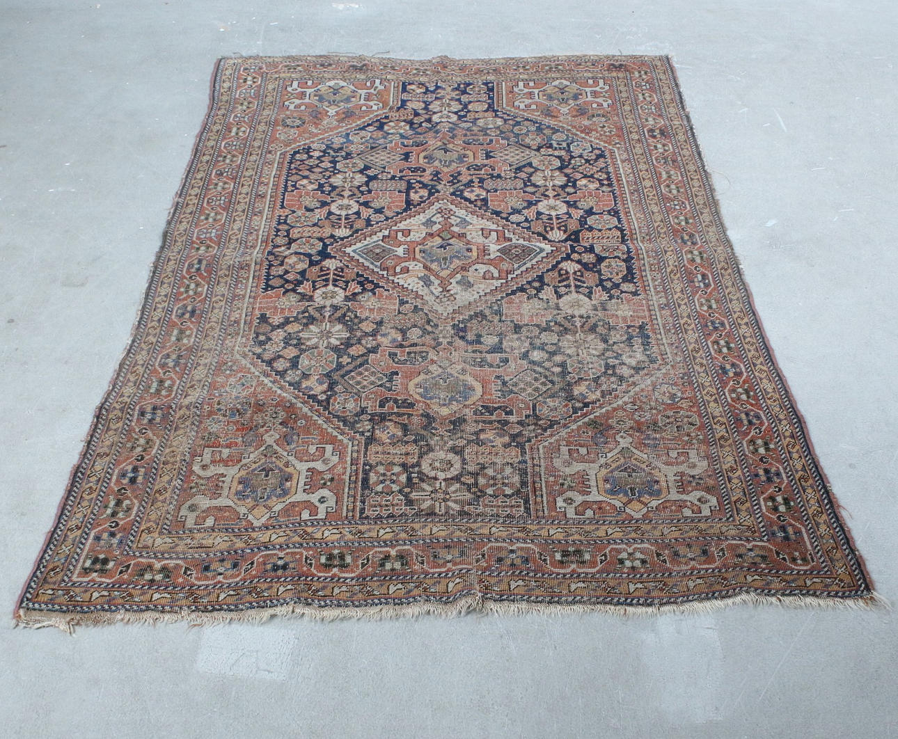 Oriental carpet, wool on wool, 217 x 140.