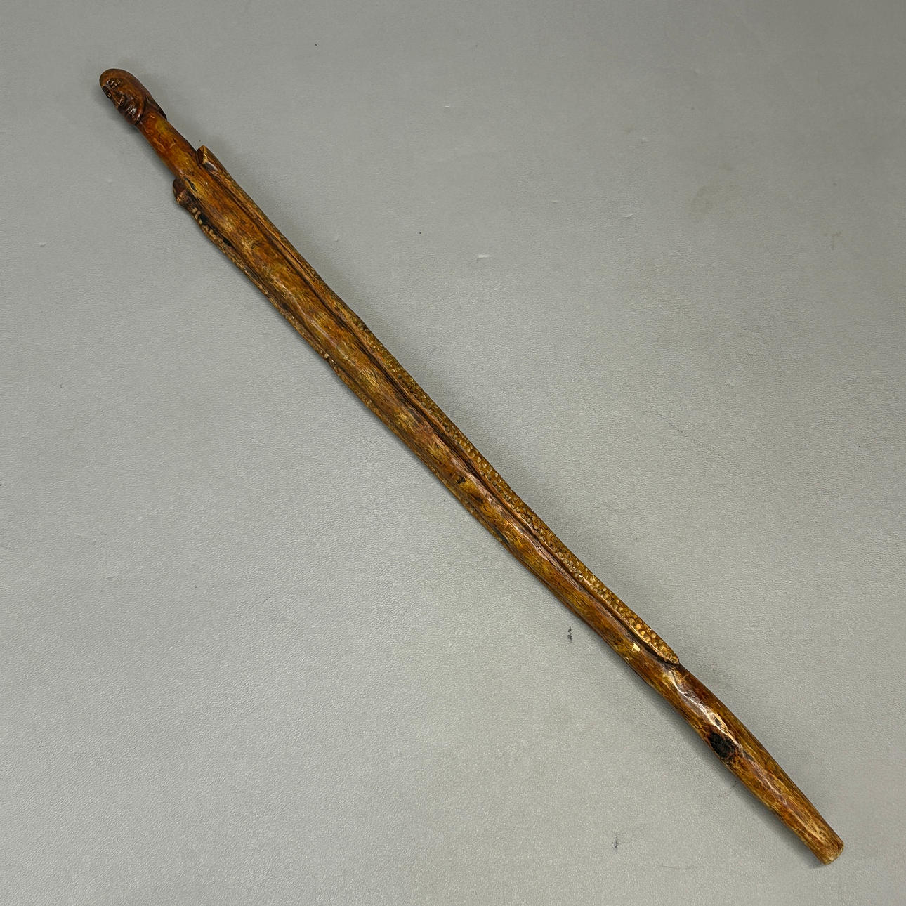 AFRICAN WOOD WALKING STICK.
