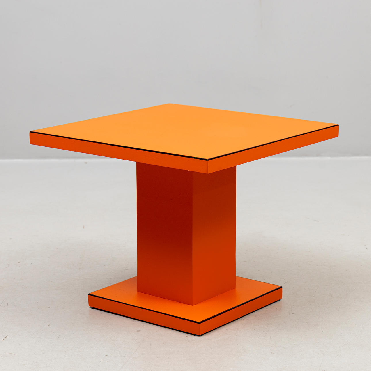 Side table, contemporary, custom made in Hermè-inspired design.