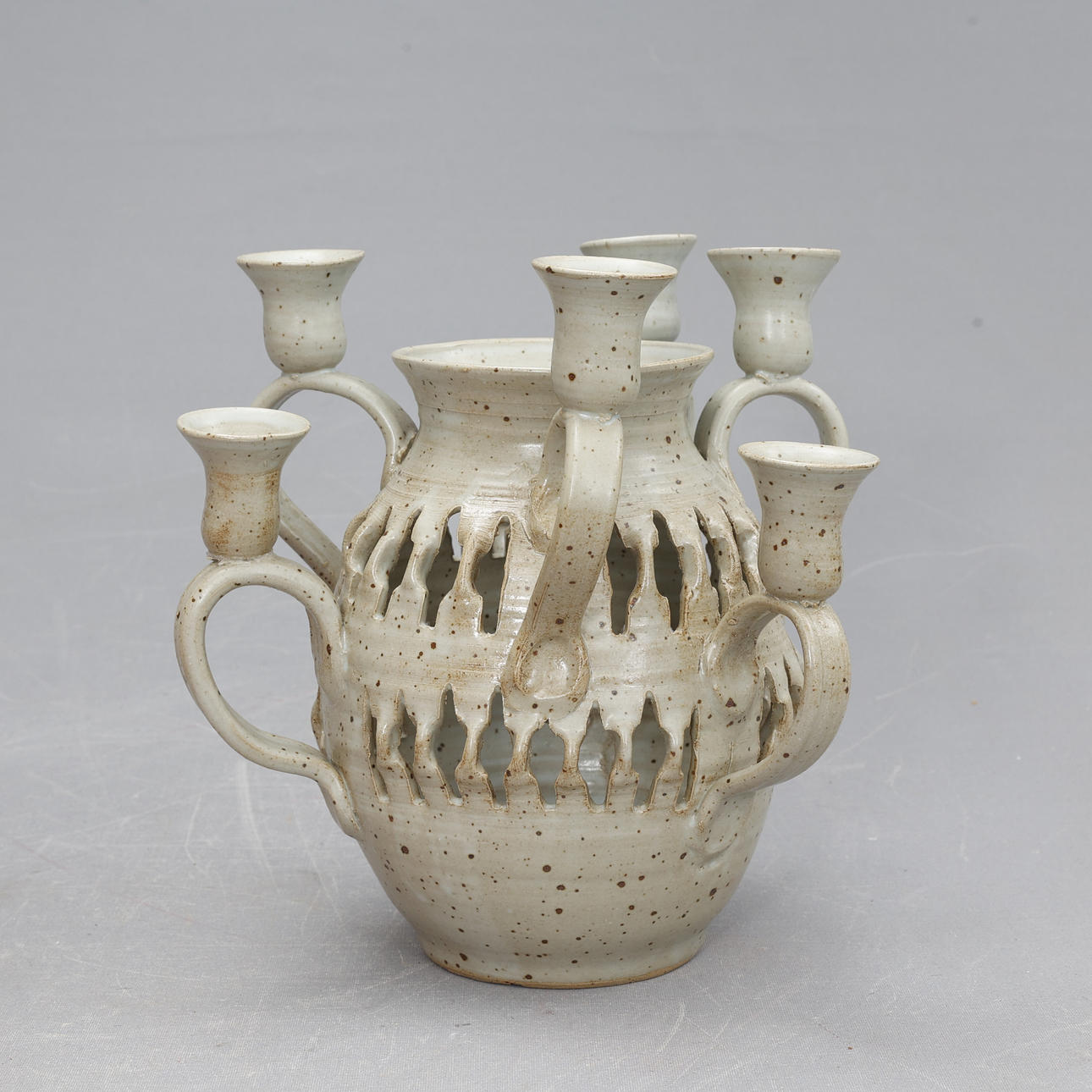 CANDLESTICK, ceramic.