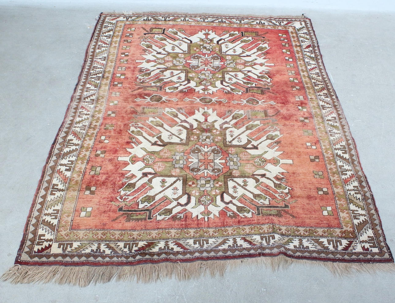 Oriental carpet, wool on wool, 236 x 163.