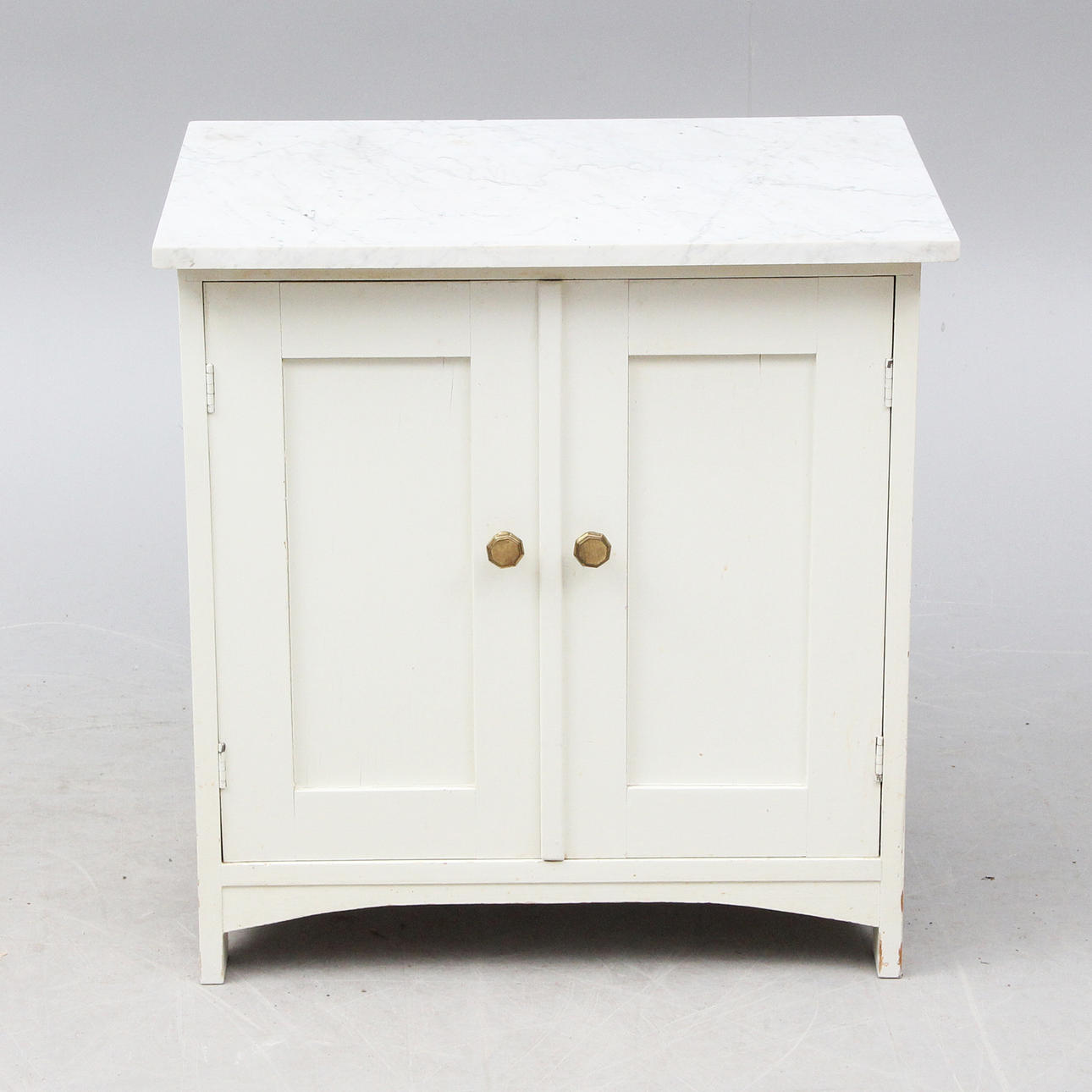 CABINET, with stone top.