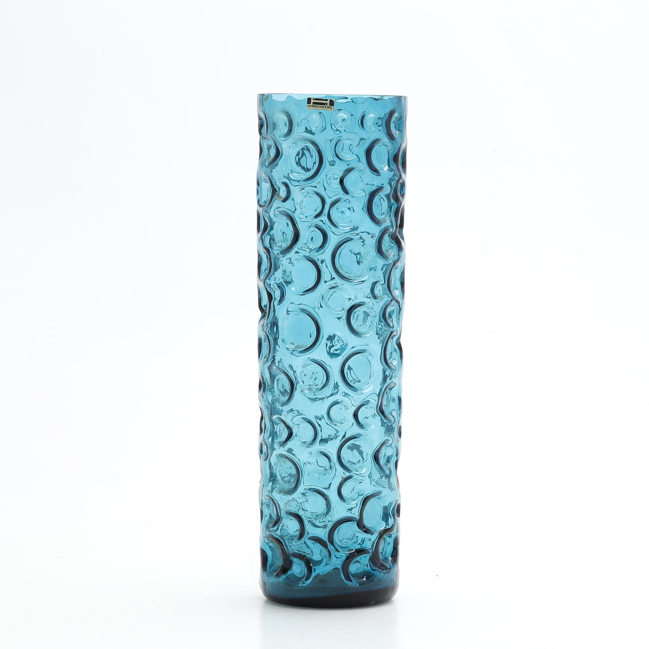 VASE, glass, 1980s.