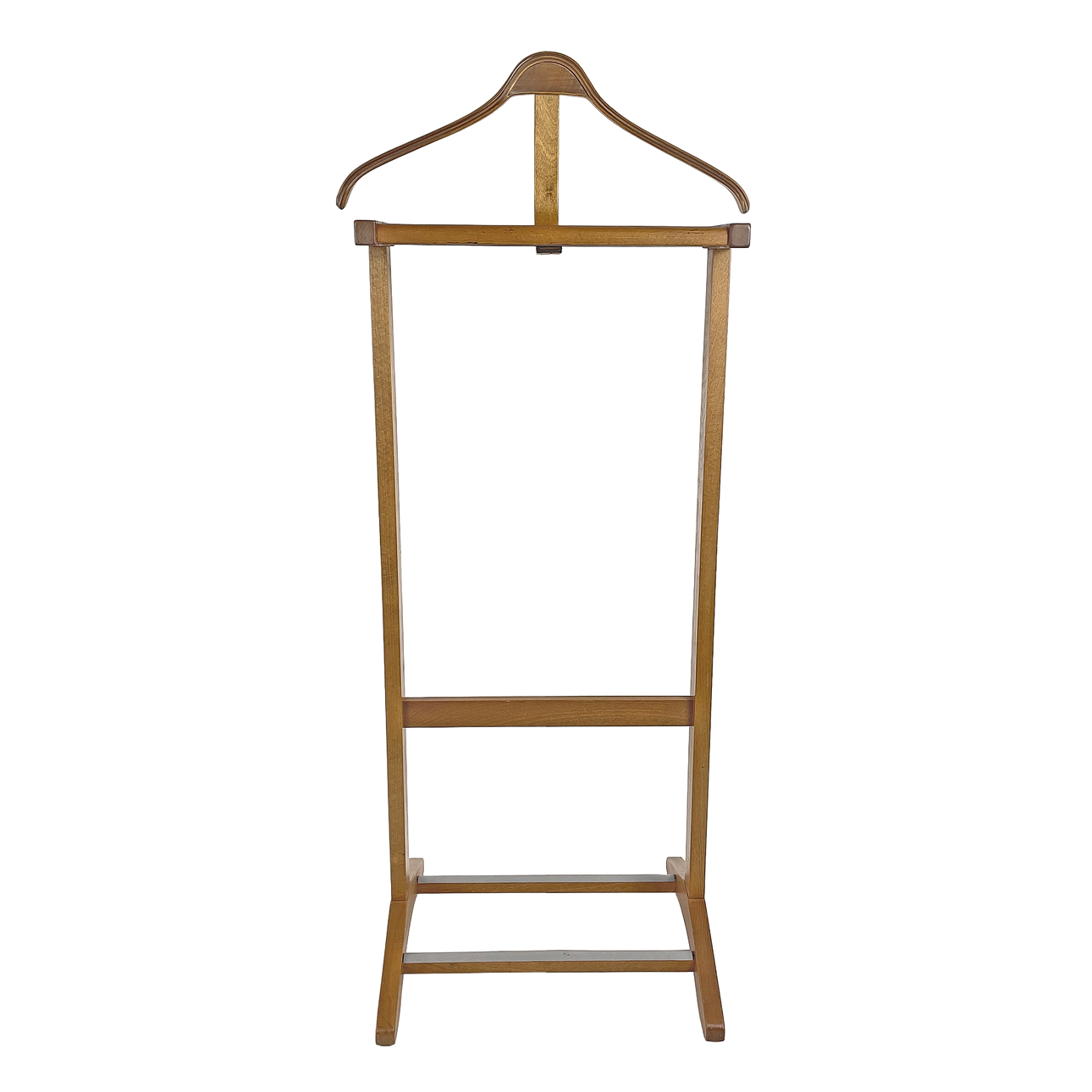 VALET STAND. Wood, 20th century.