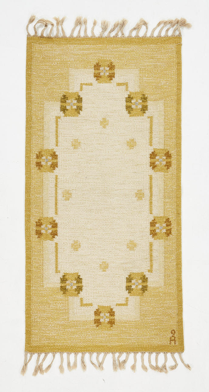 ANNA JOHANNA ÅNGSTRÖM. Carpet, wicker, signed Å.