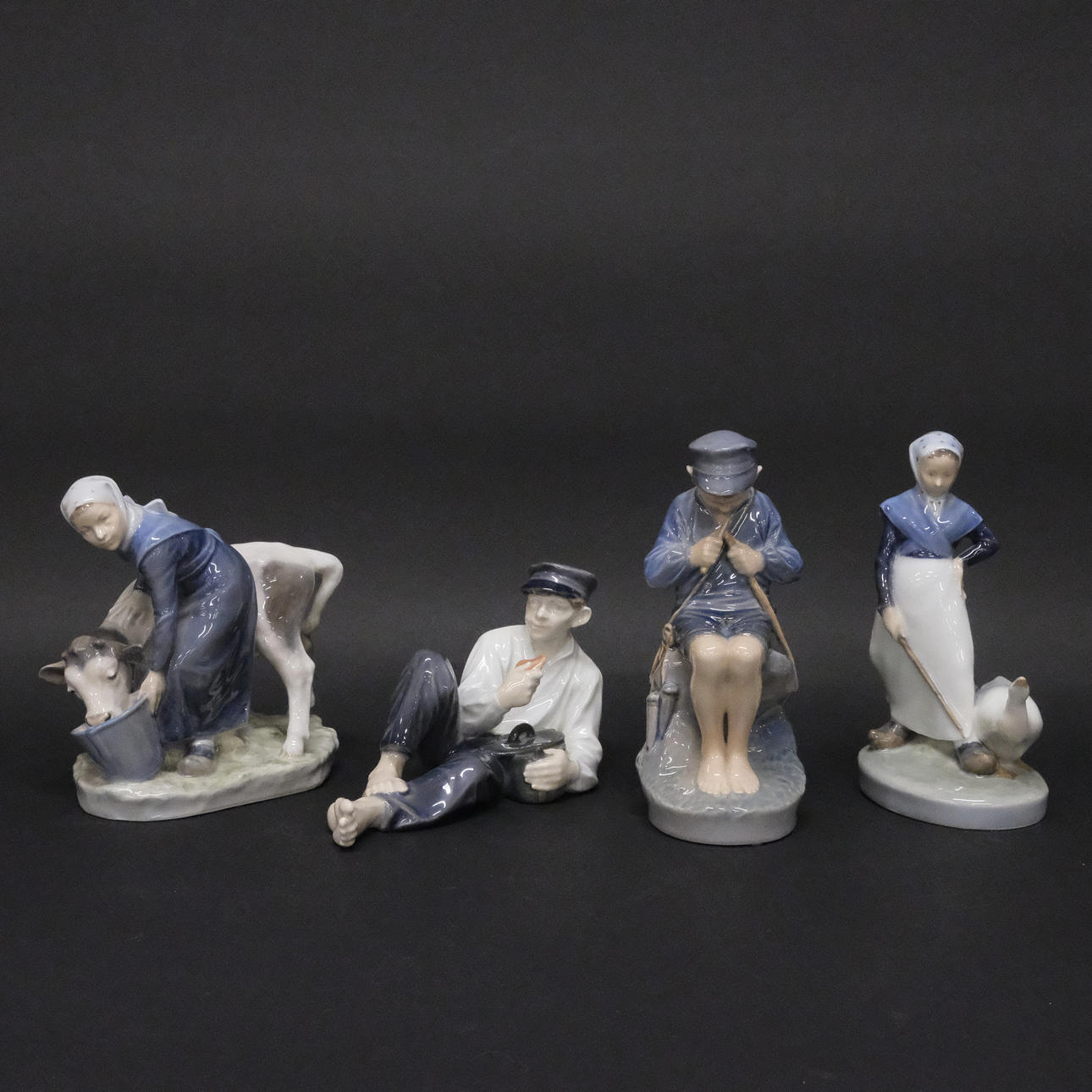 ROYAL COPENHAGEN, FOUR FIGURINES.