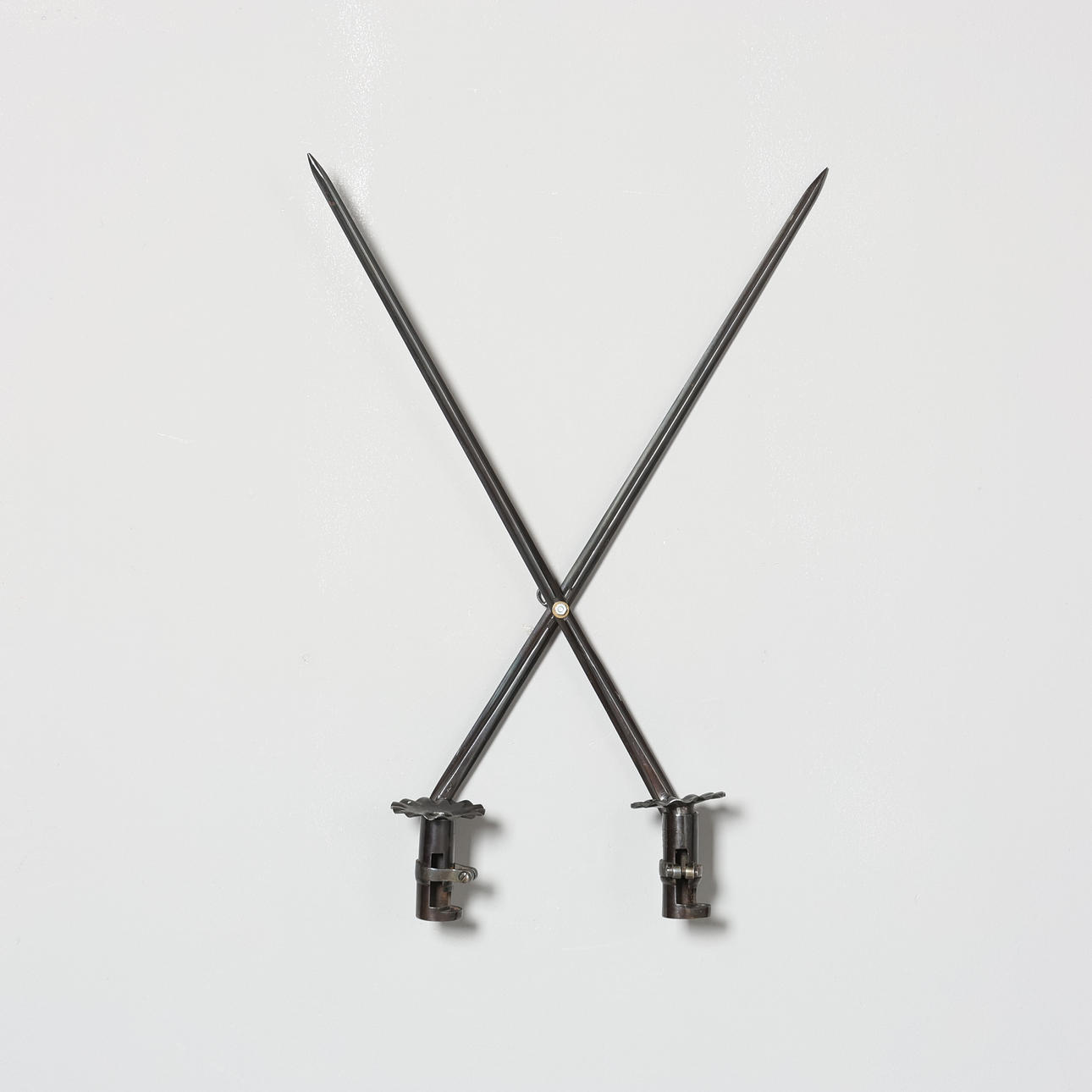 WALL CANDLESTICK, metal, bayonets.