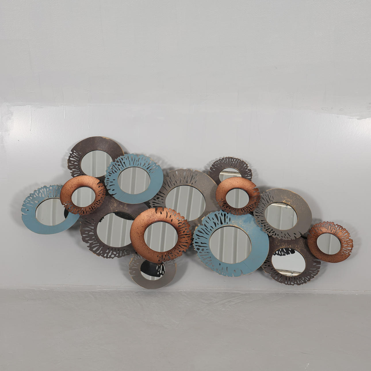 WALL DECORATION, metal/mirror.