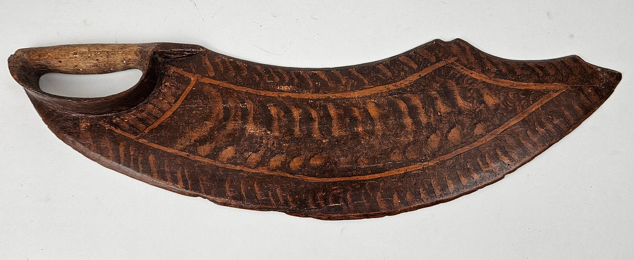 SKÄKTKNIV, trä, 1800-tal.