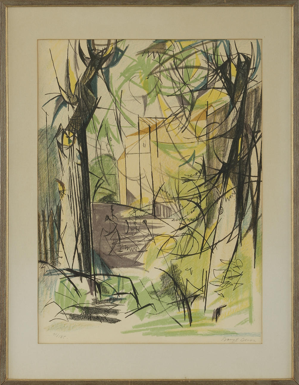 BENGT OLSSON. Färglitografi, signerad och numrerad 31/125.