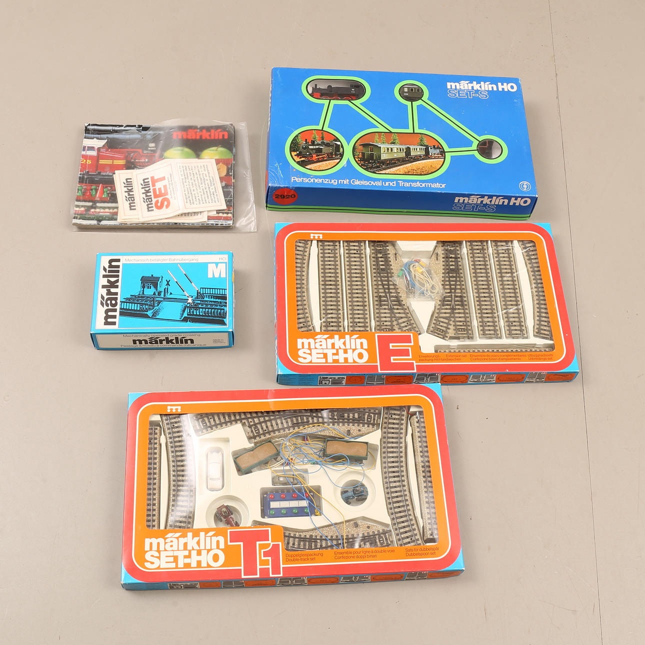 MÄRKLIN SET-H0, 5192, 5190, 2920 och 7390.