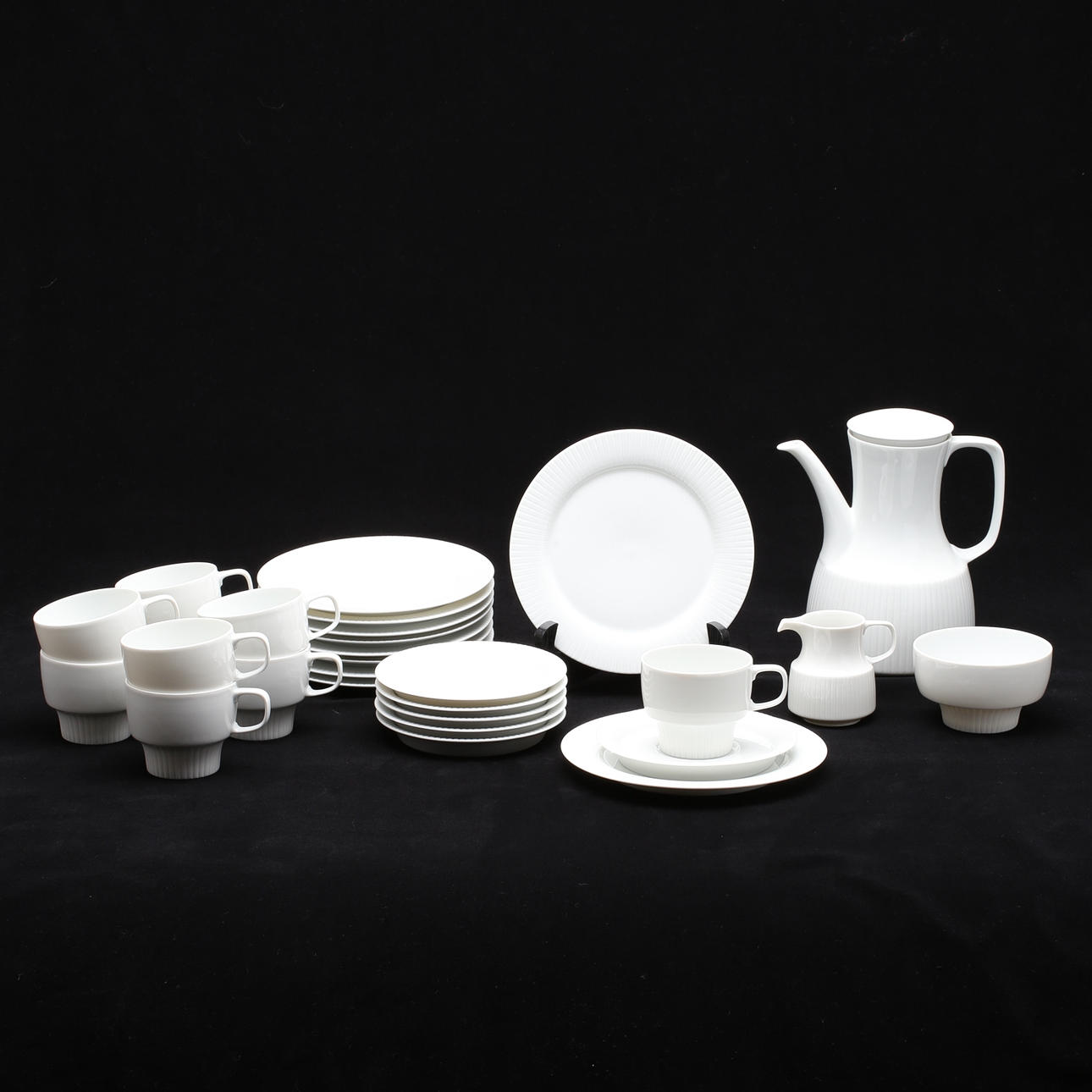 KAFFESERVIS, porslin, 28 delar, Rosenthal Studio-Line Germany.