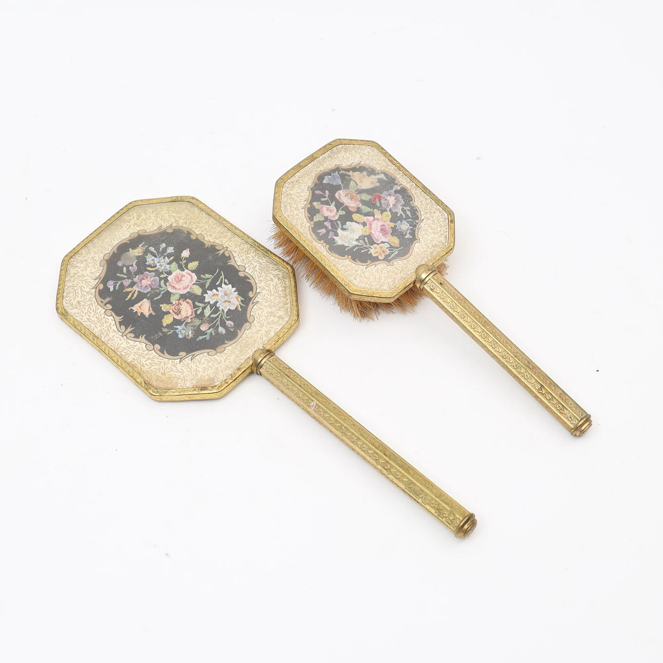 BORSTE SAMT HANDSPEGEL, tidigt 1900-tal.