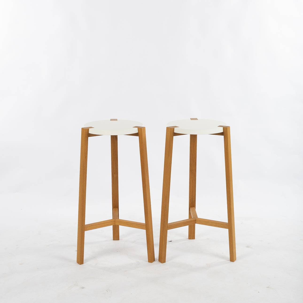 SARA LARSSON. “Happy”, bar stools, a pair, A2 designers.