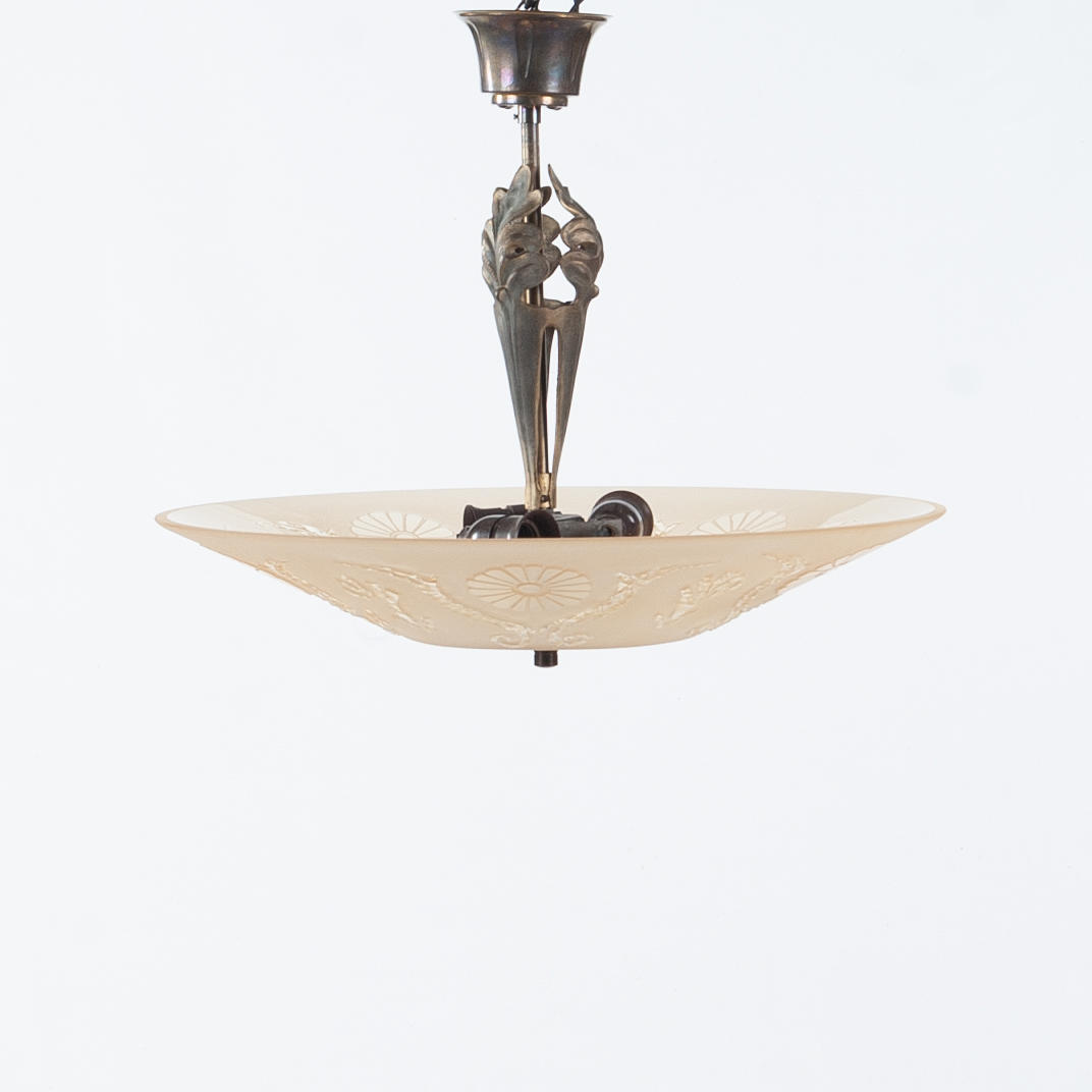 A Swedish Grace ceiling lamp, 1920/30s.