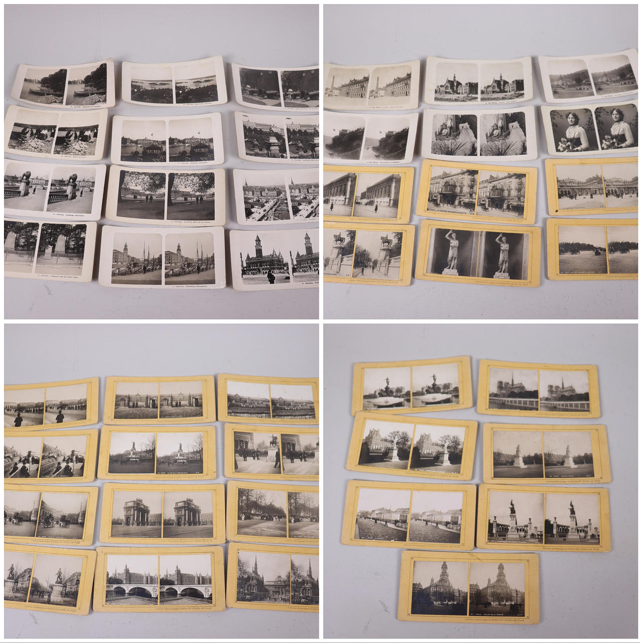 STEREOSCOPIC PHOTOGRAPHS, 43 pcs.