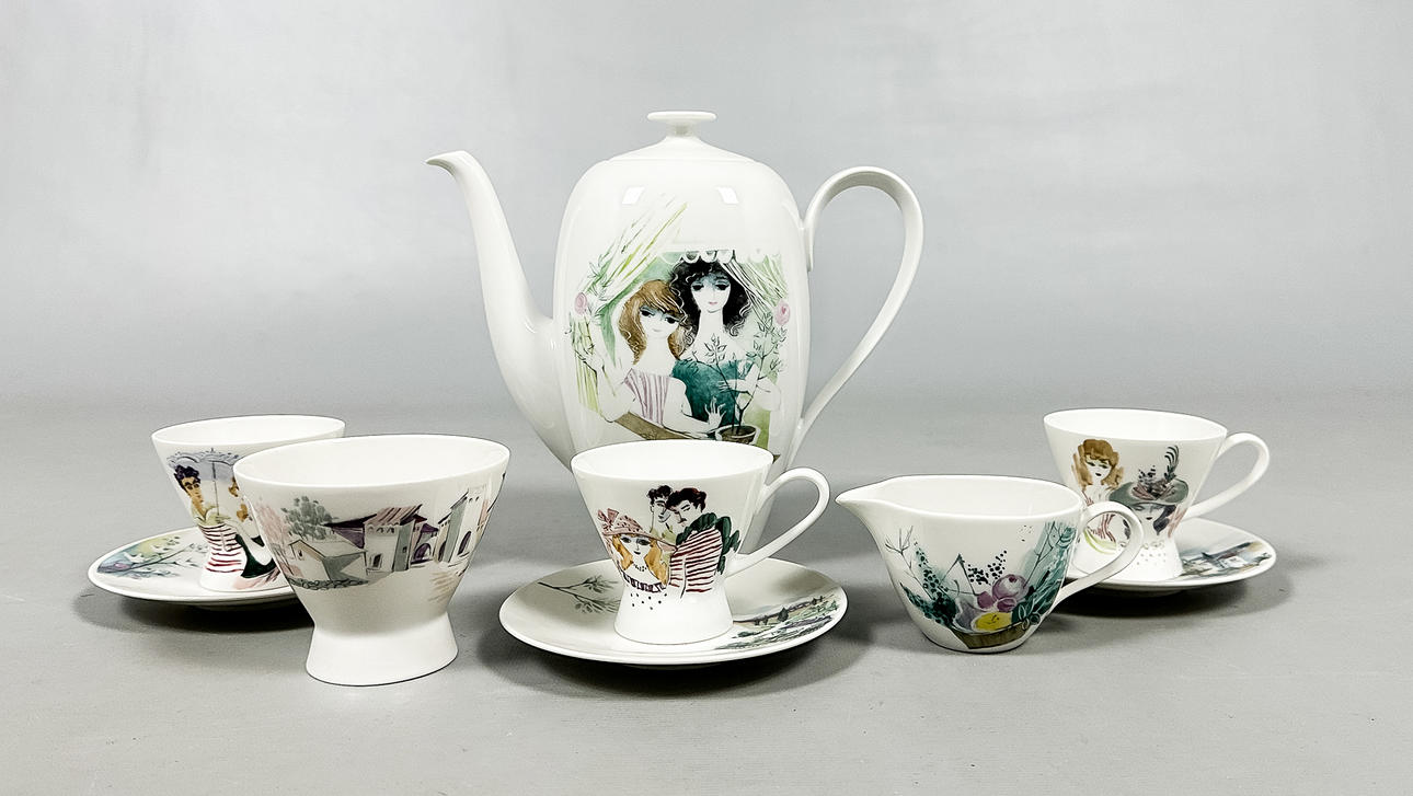 Coffee set, 9 pieces, Rosenthal.