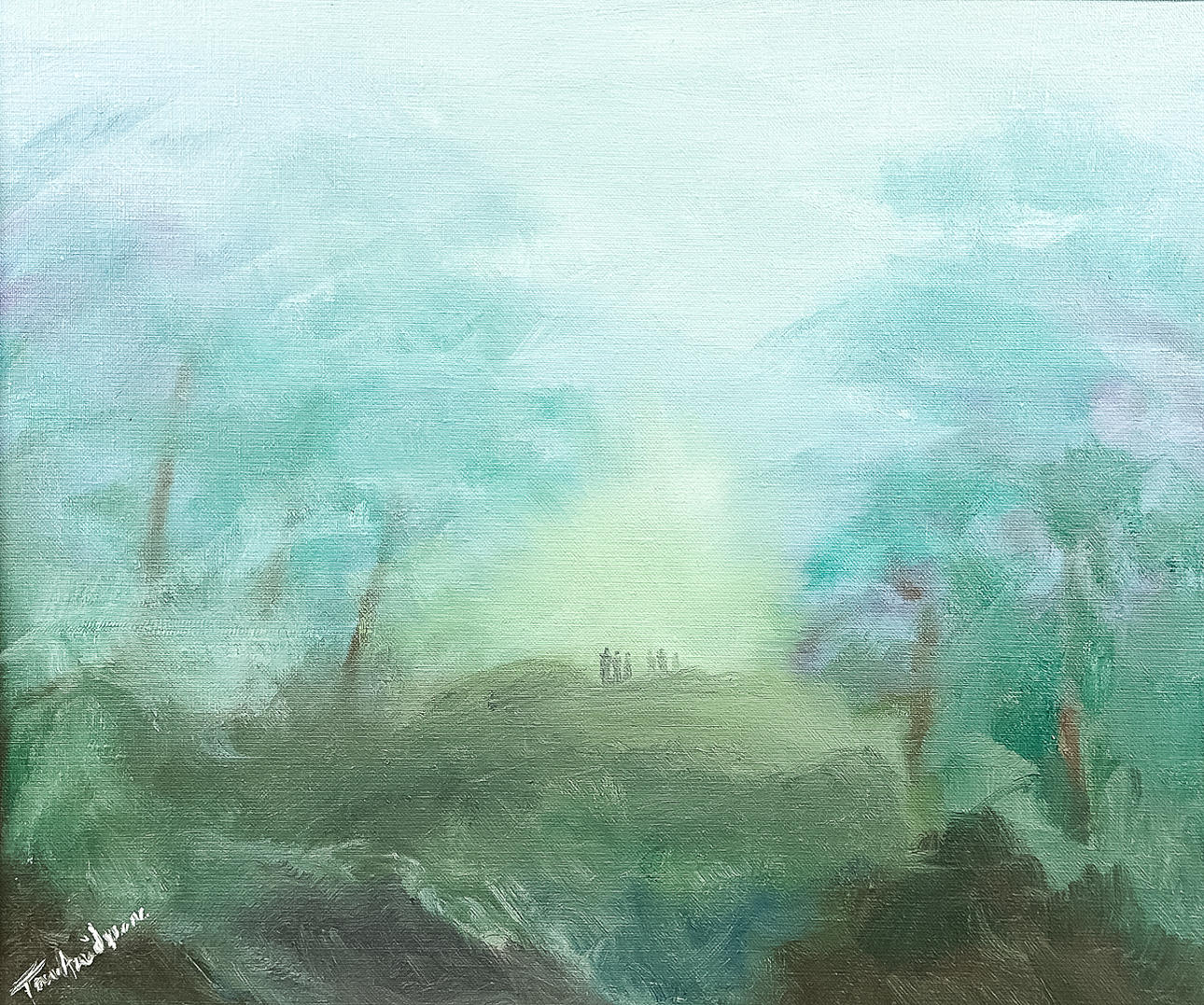 TOM ARVIDSSON. OIL ON CANVAS, signed.