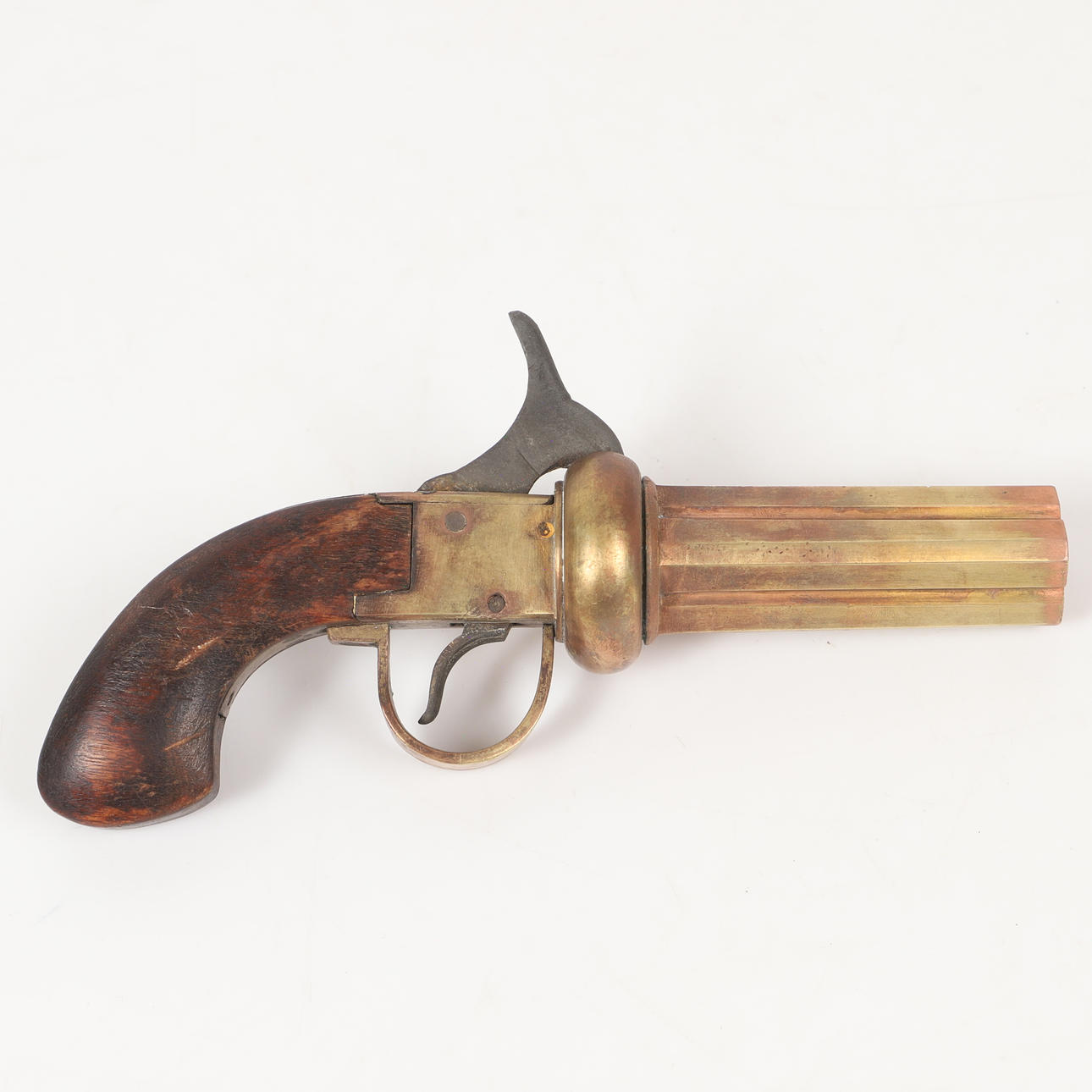 Slinglock pistol 4 piped, 19th century.