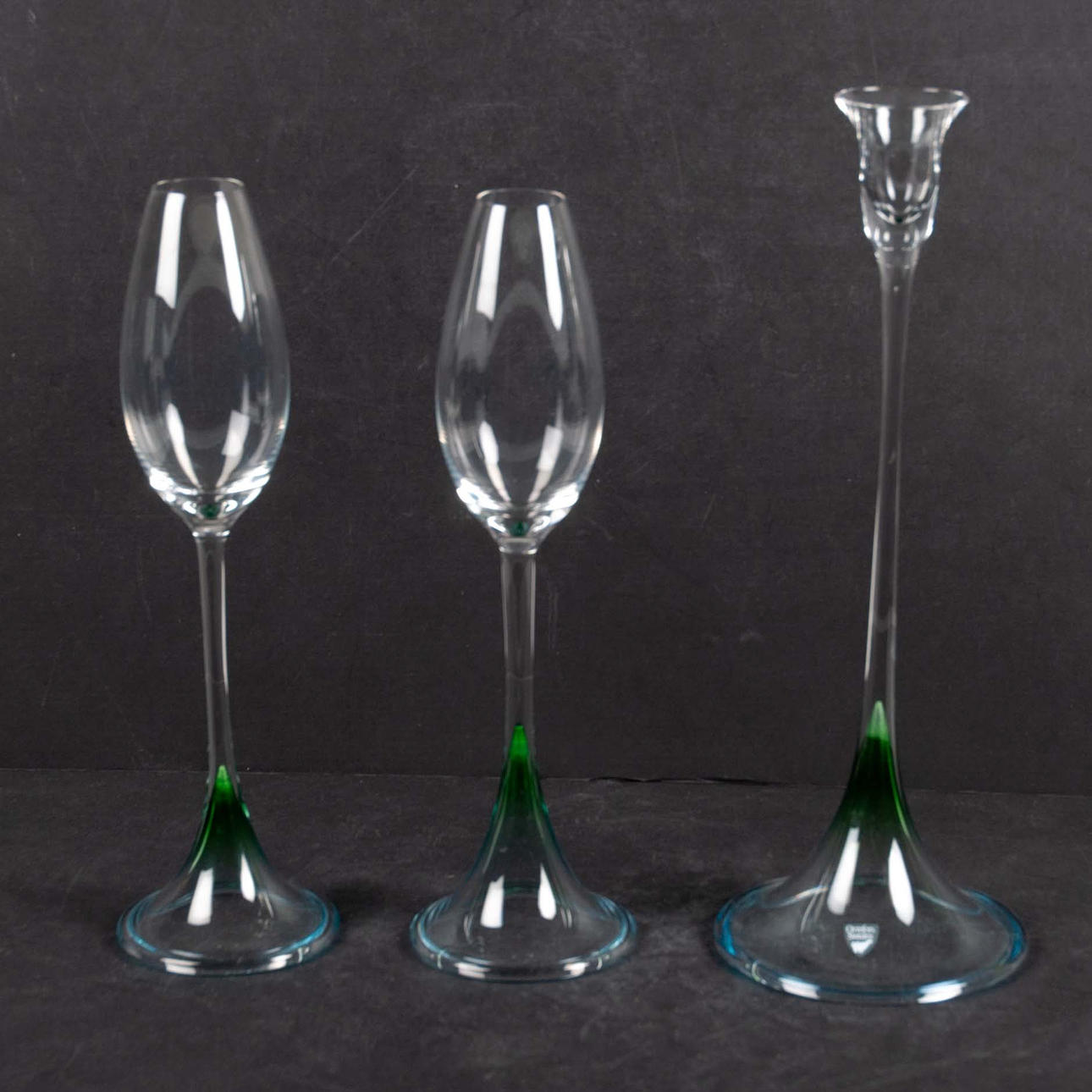 ERIKA LAGERBIELKE. TULPANGLAS , "accent" 3 delar.