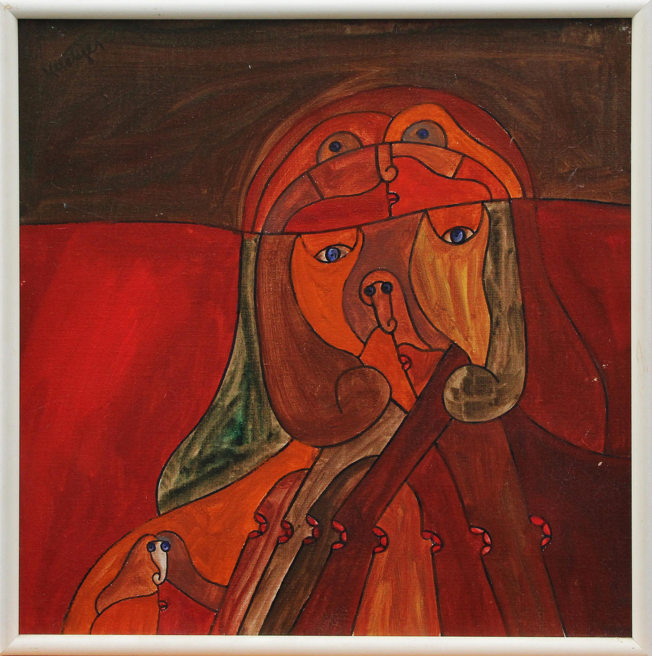 KJELL HOBJER. OIL, on canvas, signed.